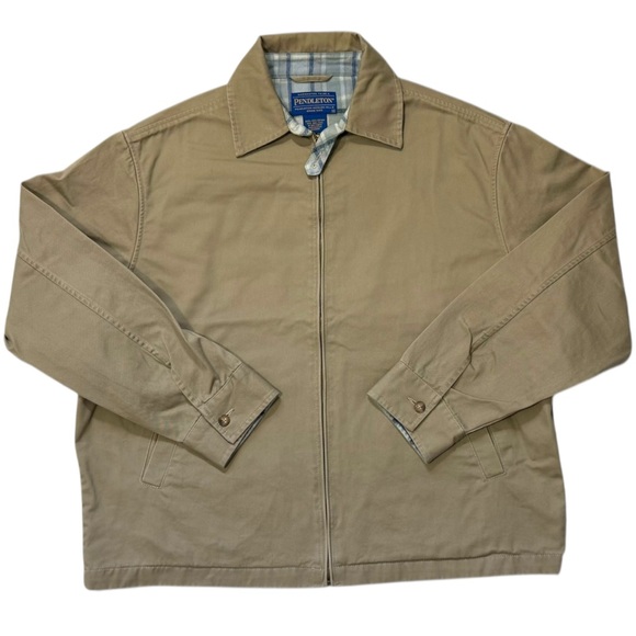 Pendleton Men's Woolen Mills Beige Shirt Jacket -‎ XL